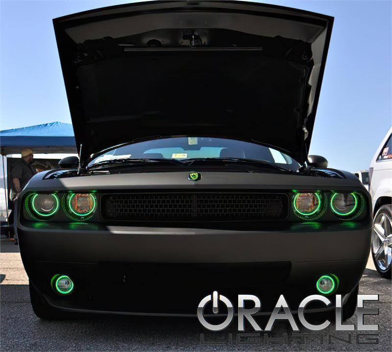 Dodge Challenger Fog Light Halo Kit - ORACLE Lighting - Amber - `08-`14